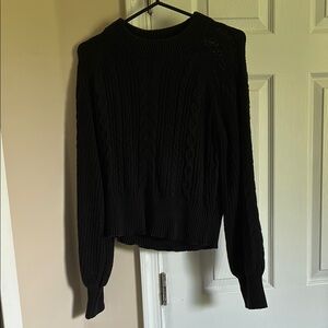 Fashion Nova Black Crew Neck Sweater